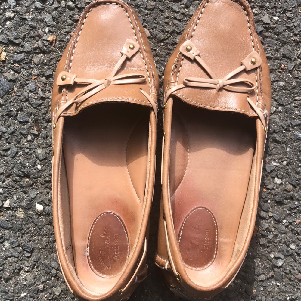 Tan Clarks women’s shoes